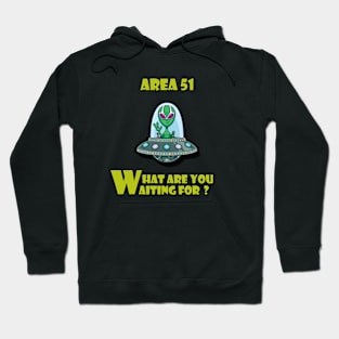 what are you waiting for ? Area 51 Hoodie